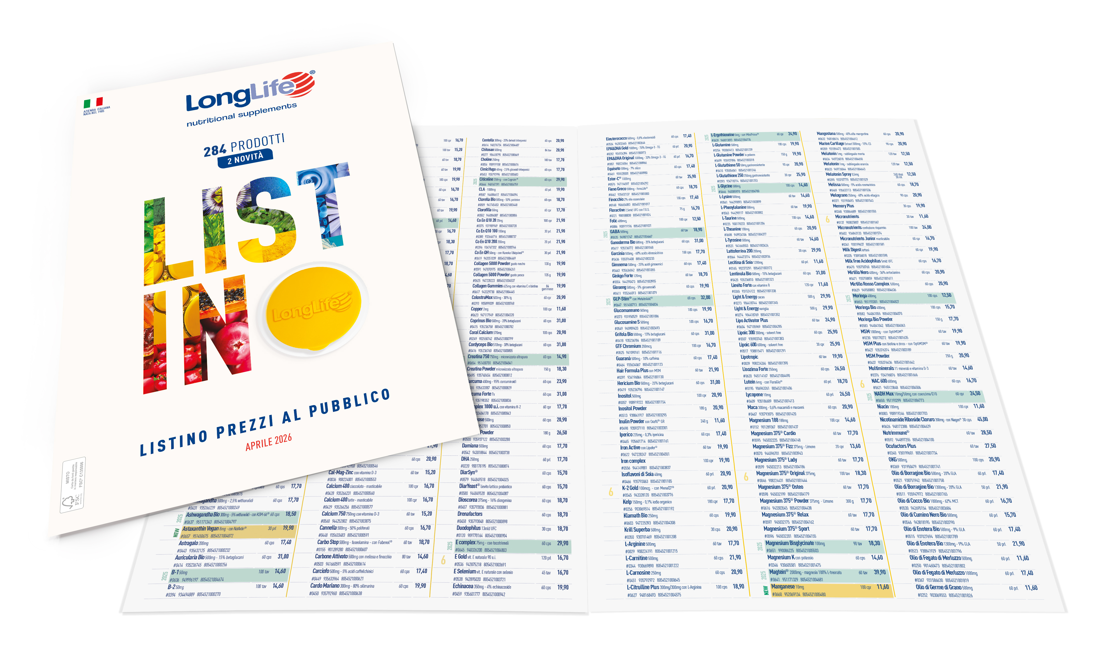 Listino Aprile 2026